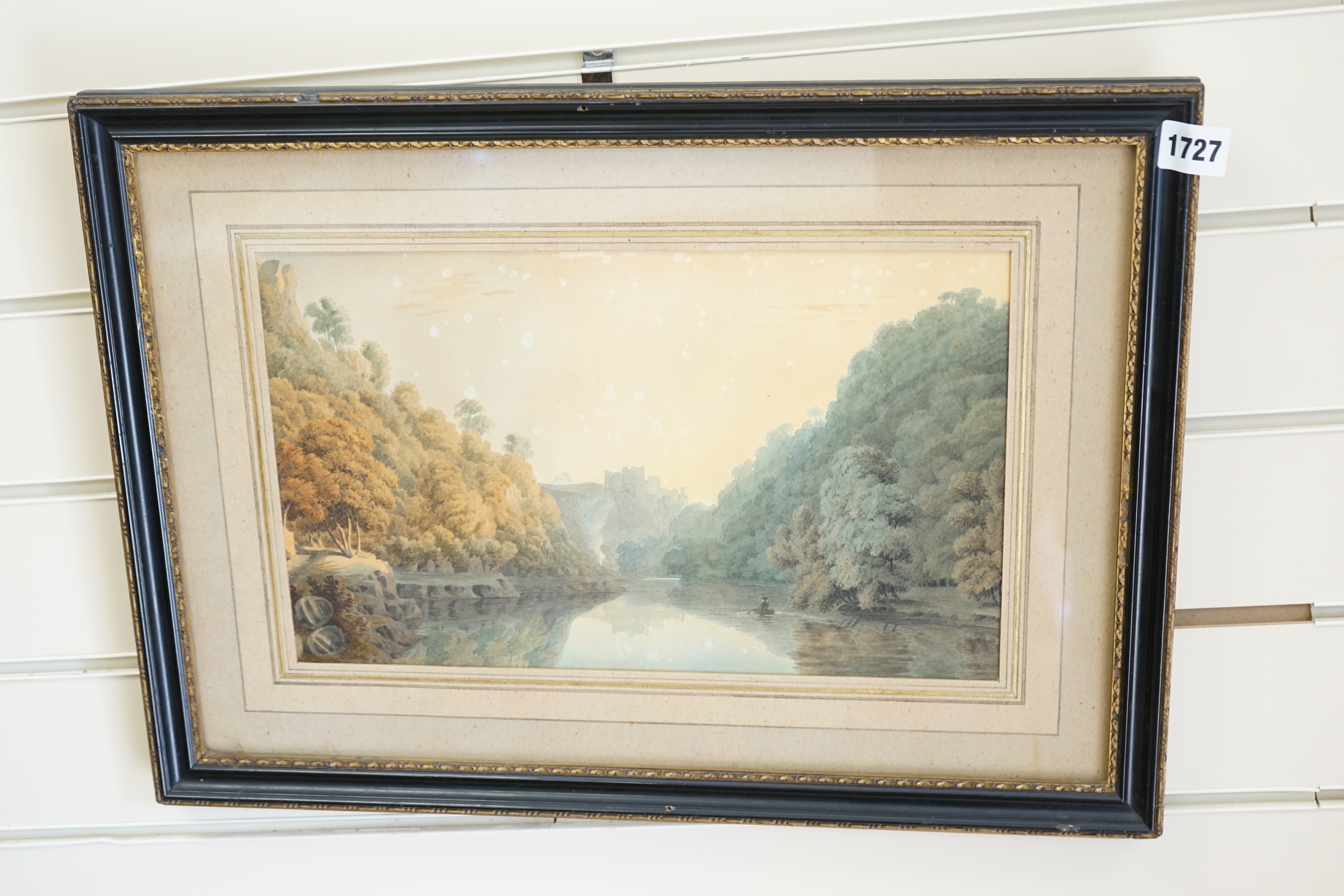 William Turner of Oxford RWS (1789-1862), watercolour, ‘Cilgerran Castle’, various details and Oxfordshire County Museum Services inscribed label verso, 21.5 x 35cm. Condition - poor to fair